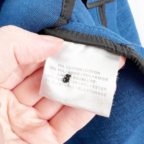 Judith & Charles Blazer Jacket Business Casual Oversized Coat Work Office Blue - Picture 4 of 8